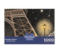 Tour Eiffel Puzzles pour Adultes 1000 Pièces Bâtiment Landmark Puzzle pour Toute La Famille DéfiJouets Difficile Cadeaux pour Femmes/Hommes Décoration Intérieure 38x26cm/1000pcs