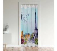 Tour Eiffel Rideau de Porte 106x203cm pour Romantique London Rideaux Interieur Salon Chambre Chic Paris Thèmes Rideau Occultant Rideaux Paysage Urbain Rideaux Exterieur d'entrée