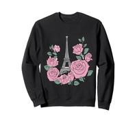 Tour Eiffel Roses Souvenir de Paris Bonjour French Costume Sweatshirt