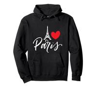 Tour Eiffel Un cœur de Paris avec Amour à la France Sweat à Capuche