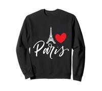 Tour Eiffel Un cœur de Paris avec Amour à la France Sweatshirt