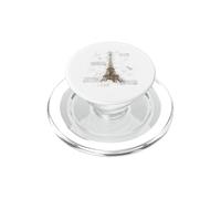 Tour Eiffel Vintage Blueprint Retro Paris Lovers Cadeau PopSockets PopGrip pour MagSafe