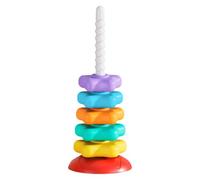 Tour empilable Arcooïris - Empileur d'étoiles d'apprentissage précoce | Jouet éducatif pour empiler les anneaux pour bébés, empileur portable en forme d'arc-en- , jouets empilables colorés pour