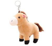 Tour en peluche pour - pendentif clavier pour animaux doux, charme de keyring pour sac | Sac à dos et sac de trajet, adorable caillou suspendu, amoureux des, Light Brown, riferimento alla