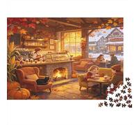 Tour Horloge Steampunk Puzzle pour Adultes Puzzle 1000 Pièces Scène de Nuit Urbaine Papier Jeu de Puzzle 1000 Pièces Détente Concentration Cadeau Maison Famille 52x38cm/1000pcs