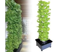 Tour hydroponique, 15 étages, 45 Trous, système de Culture hydroponique, Serre agricole, Tour pour Plantes potagères, Cadeau pour Les Amateurs de Jardinage