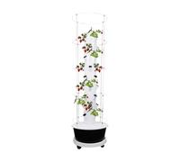 Tour hydroponique 36 pods, système de culture hydroponique intérieur jardin | Système hydroponique à 9 niveaux, vertical Smart Garden, hydroponique avec pompe et LED, contrôle par application