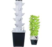 Tour hydroponique, Plantation hydroponique, aéroponie, kit de Plantation de 15/20/25/30 gousses, Plantation hydroponique, avec Pompe de réapprovisionnement en Eau, Adaptateur, Pot en Filet,