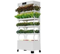 Tour Hydroponique pour Plantes 72 avec Lampes de Culture LED - Système de Culture Intérieur Automatisé, 85 Espaces pour Semis, Jardinière en PVC pour Maison, Bureau Et Chambre