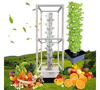Tour hydroponique, système de Culture hydroponique d'intérieur à 15 Couches et 45 Trous avec éclairage LED, système de Culture Hors-Sol à Monter soi-même avec Pompe et réservoir d'eau amovib