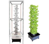 Tour hydroponique, système de Culture, système de Culture d'intérieur avec Lampes et Supports, Tour de Culture Hors Sol, kit de Culture aéroponique 45 Trous