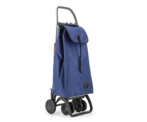 TOUR IMAX MF - Chariot de course Pliable - 4 roues - Bleu - Robuste et maniable, cadre aluminium léger, sac imperméable - Idéal