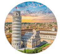 Tour inclinée de Pise, Italie 1000 Pièces Jigsaw Puzzles bâtiment Puzzle Rond pour Enfants Encastrement Parfait Jeu D'Intelligence De l'art De La DécoRat ION Moderne 1000pcs (67.5x67.5