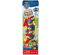 Spin Master – Jeu Paw Patrol Tour Infernale – Tour à construire, 48 blocs, 1 dé, 4 ans+