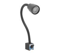 Tour LED magnétique, lampe de machine avec pied magnétique, lampe de machine avec base magnétique, 5 W, flexible, étanche, bras de tour, éclairage industriel (6500 K)