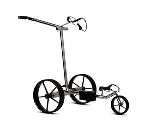 tour-made HC5 Chariot de Golf électrique I Double Moteur I Marche arrière I Frein de Descente I 27-36 Trous I Pliable & Demontable I Accessoires Inclus I Qualité Allemande (Argent-Noir)