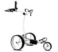 tour-made RT-610S Chariot de Golf électrique I Frein de Descente I Nombreux Accessoires I Batterie au Lithium 27-36 Trous I Chariot 3 Roues Pliable I Qualité Allemande (RT-610S-white-white)
