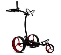tour-made RT-610S Chariot de Golf électrique I Frein de Descente I Nombreux Accessoires I Batterie au Lithium 27-36 Trous I Chariot 3 Roues Pliable I Qualité Allemande (RT-610S-black-red)