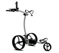 tour-made RT-610S Chariot de Golf électrique I Frein de Descente I Nombreux Accessoires I Batterie au Lithium 27-36 Trous I Chariot 3 Roues Pliable I Qualité Allemande (RT-610S-silver-black)