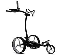 tour-made RT-610S Chariot de Golf électrique I Frein de Descente I Nombreux Accessoires I Batterie au Lithium 27-36 Trous I Chariot 3 Roues Pliable I Qualité Allemande (RT-610S-black-silver)