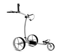 tour-made RT-670 / 670S Chariot de Golf électrique I Seul. 5,5 kg I Frein de stationnement et la dernière Technologie I pour terrains montagneux I Nouveau I Qualité Allemande (670S-silver-silver)