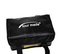 tour made Sac de sécurité pour batterie de golf ignifuge, anti-explosion et imperméable I 26 x 13 x 15 cm I Sac de sécurité LiPo parfait pour le transport et le stockage I Chargement sûr dans le sac