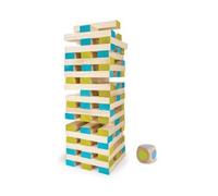 Tour Maudite Géante En Bois 1 Mètre (60 Blocs + 1 Dé) - Jeu De Société Xxl