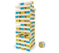 Tour maudite géante en bois 1 mètre (60 blocs + 1 dé) - jeu de société xxl multicolore G