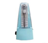 Tour mécanique métronome avec cloche pour guitare, basse, violon, batterie - Style vintage - Pendule Tempo Keeper, construction ABS, 20 x 11,7 x 10,5 cm (bleu)