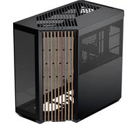 Tour midi APNX APNX V1-W-BK-V1 Boîtier gaming noir, bois