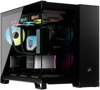 Tour midi Corsair 2500X Boîtier PC noir fenêtre latérale