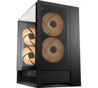 Tour midi Cougar CGR-2WA3B-RGB Boîtier PC noir 2 ventilateurs pré-installés, fenêtre latérale, éclairage intégré