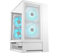 Tour midi Cougar CGR-2WA3W-RGB Boîtier PC blanc 2 ventilateurs pré-installés, fenêtre latérale, éclairage intégré