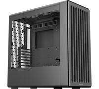 HAVN Boîtier PC BF 360 ATX Mid Tower, cadre en acier SGCC semi-ouvert, gestion des câbles, support supérieur amovible, fonctionnement silencieux, construction en acier de qualité supérieure - Noir