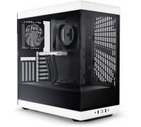 Tour midi HYTE Hyte Y40 Midi Tower, Tempered Glass - schwarz/weiß Boîtier, Boîtier gaming blanc