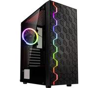 Tour midi Kolink INSPIRE K8 Boîtier gaming, Boîtier noir