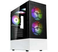 Tour midi Kolink Kolink Observatory MX Mesh ARGB Midi Tower Case - Black/White Boîtier, Boîtier gaming, Boîtier PC noir-blanc