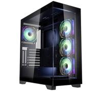 Tour midi Kolink Kolink Unity Peak ARGB Midi-Tower Showcase, Tempered Glass - schwarz Boîtier, Boîtier gaming, Boîtier PC noir