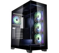 Tour midi Kolink Kolink Unity Peak ARGB Midi-Tower Showcase, Tempered Glass - schwarz Boîtier, Boîtier gaming, Boîtier PC noir