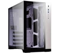 Tour midi Lian Li PC-O11DW Boîtier PC blanc fenêtre latérale, filtre