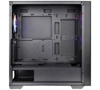Tour midi Thermaltake CA-1S4-00M1WN-00 Boîtier PC noir 3 ventilateurs LED pré-installés, compatible LCS, fenêtre latérale