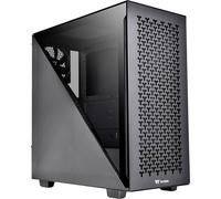 Tour midi Thermaltake Divider 300 TG Air Black Boîtier PC noir 2 ventilateurs pré-installés, fenêtre latérale, filtr