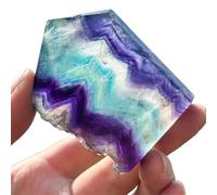 Tour obélisque en cristal de fluorite naturelle arc-en-ciel, spécimen de baguette en cristal,dalle minérale brute irrégulière pour la méditation,la guérison et la décoration intérieure,200~300g