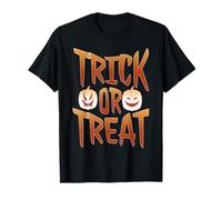 Tour ou Friandise Citrouille Halloween Effrayante T-Shirt