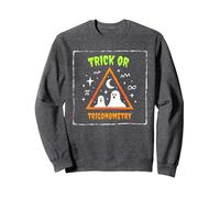 Tour ou trigonométrie pour Professeur de mathématiques d'halloween Sweatshirt, Unisexe pour Adultes, Chiné Foncé, M