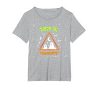 Tour ou trigonométrie pour Professeur de mathématiques d'halloween T-Shirt, Femme Grandes Tailles, Gris Chiné, 1X