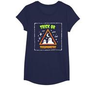 Tour ou trigonométrie pour Professeur de mathématiques d'halloween T-Shirt, Fille, Bleu Marine, XS
