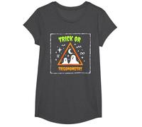 Tour ou trigonométrie pour Professeur de mathématiques d'halloween T-Shirt, Fille, Chiné Foncé, S