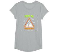 Tour ou trigonométrie pour Professeur de mathématiques d'halloween T-Shirt, Fille, Gris Chiné, XS