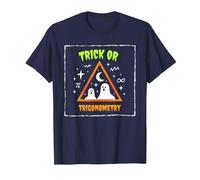Tour ou trigonométrie pour Professeur de mathématiques d'halloween T-Shirt, Homme, Bleu Marine, 4XL